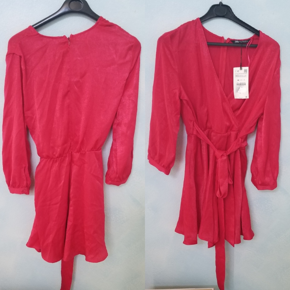 🔥Last 1🔥ZARA Satin belted playsuit - Picture 11 of 12